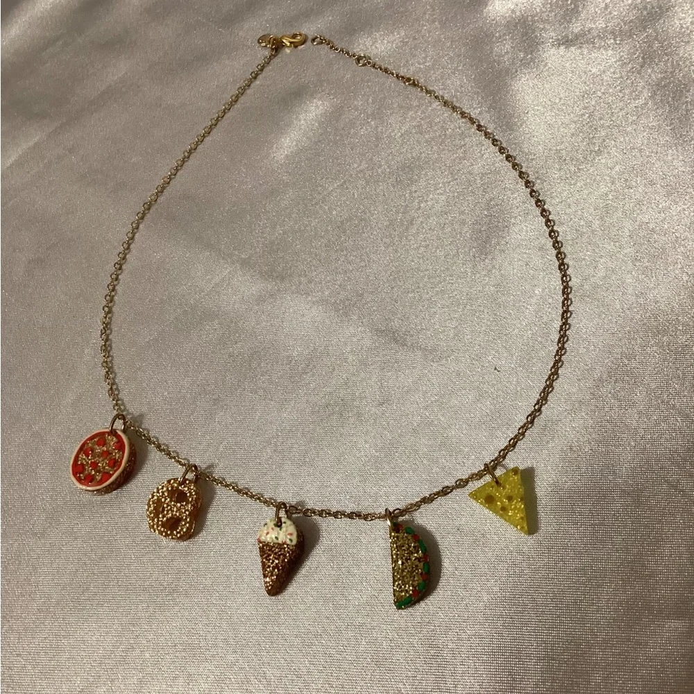 J Crew “Crew Cuts” Foodie Charm Necklace - Picture 3 of 3